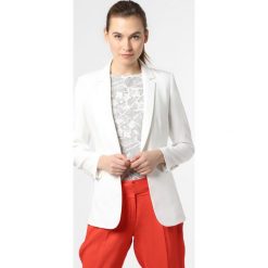 Esprit Collection - Blezer damski, biały. Białe bolerka i narzutki damskie Esprit Collection, bez wzorów, z satyny, bez rękawów. Za 469,95 zł.