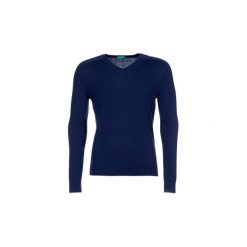 Swetry Benetton MOUVER. Niebieskie swetry klasyczne męskie marki Benetton, l. Za 116,10 zł.