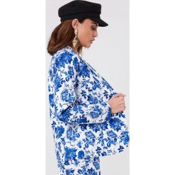 Marynarki i żakiety damskie: Rut&Circle Marynarka w kwiaty – White,Blue,Multicolor