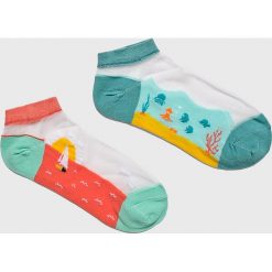 Answear - Skarpetki (2-pack). Szare skarpetki damskie ANSWEAR, bez wzorów, z elastanu. Za 29,90 zł.