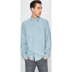 Tommy Jeans - Koszula. Niebieskie koszule męskie marki Tommy Jeans, xl, z bawełny, klasyczne, z klasycznym kołnierzykiem, z długim rękawem. W wyprzedaży za 279,90 zł.