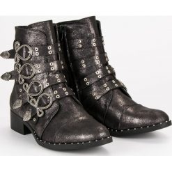 STYLOWE WORKERY. Szare botki damskie marki SEASTAR, eleganckie, bez obcasa, bez zapięcia. Za 149,00 zł.