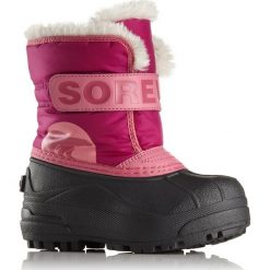 Sorel buty dziecięce zimowe SNOW COMMANDER. Białe śniegowce chłopięce Sorel, na zimę, bez zapięcia. Za 186,00 zł.
