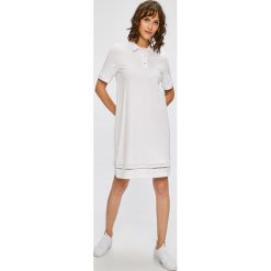 Tommy Hilfiger - Sukienka. Szare sukienki dzianinowe marki TOMMY HILFIGER, na co dzień, m, casualowe, mini, proste. W wyprzedaży za 399,90 zł.
