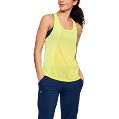 Under Armour Koszulka damska Threadborne Fashion Tank żółta r. XS (1305477-159). Żółte bluzki damskie marki Under Armour, xs. Za 73,13 zł.