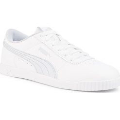 Sneakersy PUMA - Carina Slim Sl 370548 07 Puma White/Plein Air. Białe półbuty damskie Puma, ze skóry ekologicznej. W wyprzedaży za 169,99 zł.