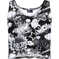 Colour Pleasure Koszulka damska CP-035 227 czarno-biała r. M-L. Czarne t-shirty damskie marki Colour pleasure, m. Za 64,14 zł.