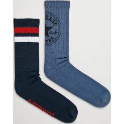 Converse - Skarpety (2-Pack). Szare skarpetki męskie Converse, z elastanu. Za 49,90 zł.