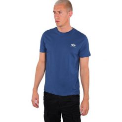 Koszulka Alpha Industries Basic 188505-539. Niebieskie koszulki męskie Alpha Industries, m, bez wzorów, bez kołnierzyka, bez rękawów. Za 68,99 zł.