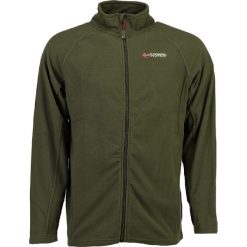 Kurtka polarowa "Tug" w kolorze khaki. Brązowe bluzy męskie Geographical Norway Men, s, z haftami, z materiału, ze stójką, bez rękawów, bez kaptura. W wyprzedaży za 59,95 zł.