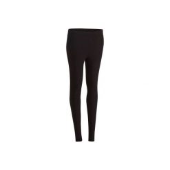 Legginsy fitness Slim FIT+ damskie. Czarne legginsy sportowe damskie marki DOMYOS, l, z bawełny. W wyprzedaży za 19,99 zł.