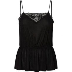 Vero Moda Damski Tank Vera Single t Top Jrs Black (rozmiar XS). Czarne koszulki damskie Vero Moda, xs, bez wzorów, z koronki, bez kołnierzyka, bez rękawów. W wyprzedaży za 49,00 zł.