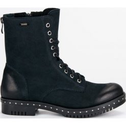 GRANATOWE WORKERY ZE SKÓRY VINCEZA. Workery damskie Vinceza, ze skóry. Za 319,90 zł.