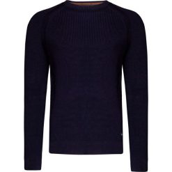 Sweter BOGNER VALE. Niebieskie swetry męskie Bogner, eleganckie, z okrągłym kołnierzem. Za 1100,00 zł.
