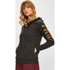 Puma - Bluza. Szare bluzy damskie Puma, s, z nadrukiem, z bawełny, bez rękawów, z kapturem. W wyprzedaży za 239,90 zł.