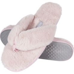 Soxo - Kapcie. Różowe kapcie damskie marki Soxo, z materiału. Za 39,99 zł.