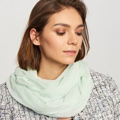 Komin - Zielony. Zielone szaliki damskie marki Reserved. Za 59,99 zł.