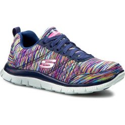 Półbuty SKECHERS - Whirl Wind 12453/NVMT Navy/Multi. Niebieskie półbuty damskie skórzane marki Skechers. W wyprzedaży za 219,00 zł.
