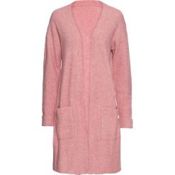 Długi sweter bez zapięcia bonprix dymny różowy. Różowe swetry damskie bonprix, bez wzorów, z długim rękawem, długie, bez kaptura. Za 54,99 zł.