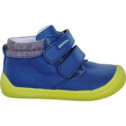 Protetika buty barefoot chłopięce Harper 20 niebieskie. Niebieskie buty chłopięce zimowe Protetika, ze skóry, bez zapięcia. Za 199,00 zł.