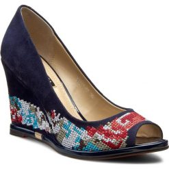 Półbuty damskie: Półbuty SCA’VIOLA – W2015-07 Dark Blue