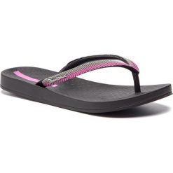 Japonki IPANEMA - Anat Lovely Ix Fe 82518 Black/Black/Lilac. Szare klapki damskie Ipanema, z materiału. W wyprzedaży za 69,00 zł.