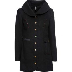 Krótki płaszcz bonprix czarny. Czarne płaszcze damskie bonprix, krótkie. Za 159,99 zł.