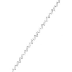 Złota bransoletka z diamentami. Szare bransoletki damskie Diamond & Co, z materiału, z diamentem, złote. W wyprzedaży za 2639,95 zł.