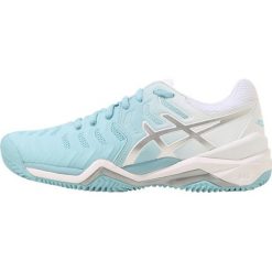 Buty sportowe damskie: ASICS GEL RESOLUTION 7 CLAY Obuwie do tenisa Outdoor porcelain blue/silver/white