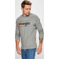 Wrangler - Bluza. Szare bejsbolówki męskie Wrangler, l, z nadrukiem, z bawełny, bez kaptura. Za 219,90 zł.