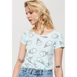 T-shirt z nadrukiem - Zielony. Zielone t-shirty damskie House, s, z nadrukiem. W wyprzedaży za 15,99 zł.
