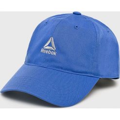 Reebok - Czapka. Niebieskie czapki męskie marki Reebok, z bawełny. Za 59,90 zł.