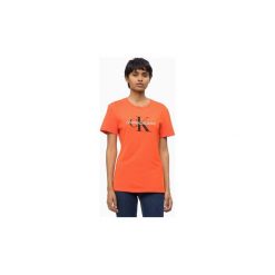 T-shirty z krótkim rękawem Calvin Klein Jeans J20J207963 MONOGRAM LOGO. Czerwone t-shirty damskie Calvin Klein Jeans, xs, bez wzorów, z jeansu, bez kołnierzyka. Za 176,82 zł.