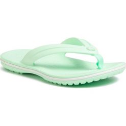 Japonki CROCS - Crocband Flip Gs 205778 Neo Mint. Zielone sandały dziewczęce Crocs, z tworzywa sztucznego, bez zapięcia. Za 89,00 zł.