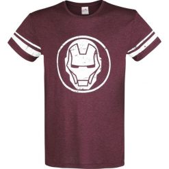 Iron Man The Invincible T-Shirt odcienie ciemnoczerwonego. Czerwone koszulki męskie Iron Man, xl, z nadrukiem, vintage, z okrągłym kołnierzem. Za 99,90 zł.