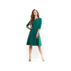 Sukienka N032 zielony. Zielone sukienki damskie Awama, xl, bez wzorów, z poliesteru, bez kołnierzyka, bez rękawów. Za 149,00 zł.