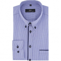 Koszula BIAGIO slim 16-01-30-K. Koszule męskie Giacomo Conti, m, w kratkę, z bawełny, button down, z długim rękawem. Za 149,00 zł.