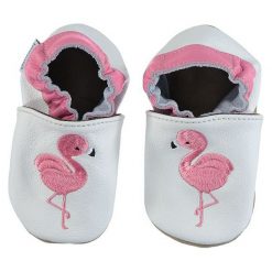 Buciki niemowlęce: Buty niemowlęce „Flamingo” w kolorze białym