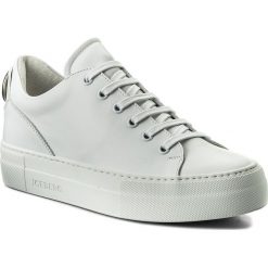 Sneakersy ICEBERG - 18EID1203A Galaxy Bianco. Białe półbuty damskie Iceberg, bez wzorów, ze skóry, bez obcasa, na koturnie, bez zapięcia. W wyprzedaży za 619,00 zł.