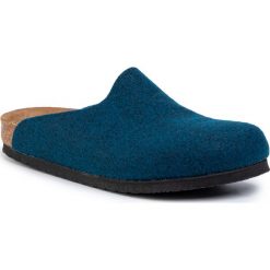 Kapcie BIRKENSTOCK - Amsterdam Bs 1016747 Ocean Blue. Niebieskie klapki damskie Birkenstock, bez wzorów, z tworzywa sztucznego, bez obcasa. Za 239,00 zł.