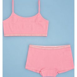 Zestaw top i bokserki - Różowy. Różowe topy damskie Reserved, bez wzorów, bez kołnierzyka. Za 39,99 zł.