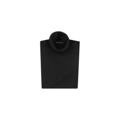 Czarny golf męski SW10. Czarne swetry męskie Lanieri Fashion - swetry męskie, m, bez wzorów, z wełny, casualowe, z golfem, bez kaptura. Za 134,10 zł.