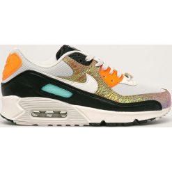 Nike - Buty Air Max 90. Buty sportowe damskie Nike, bez wzorów, ze skóry, sportowe. W wyprzedaży za 549,90 zł.