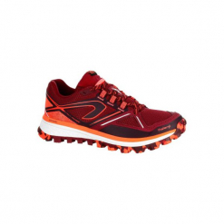 Buty do biegania KIPRUN TRAIL MT damskie. Czerwone buty do biegania damskie KALENJI, z gumy. W wyprzedaży za 219,99 zł.