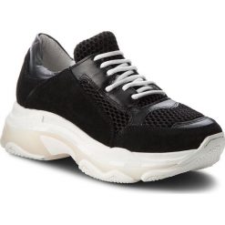 Sneakersy HEGO'S MILANO - 1042 Camoscio Nero. Czarne sneakersy damskie Hego's Milano, z materiału. W wyprzedaży za 299,00 zł.
