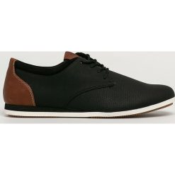 Aldo - Półbuty Aauwen. Czarne mokasyny męskie ALDO, z gumy, casualowe, z okrągłym noskiem. Za 279,90 zł.