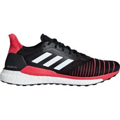 Buty adidas Solar Glide M Malinowo-Czarne. Różowe buty sportowe męskie Adidas, z meshu, z paskami, do biegania. Za 449,99 zł.