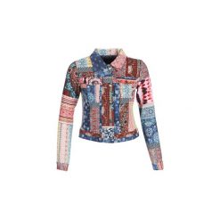 Kurtki jeansowe Desigual KIONA. Szare kurtki damskie Desigual, bez wzorów, z jeansu, bez kaptura. Za 529,00 zł.