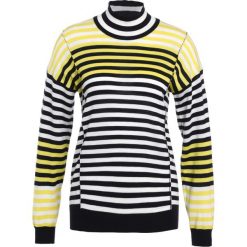 Swetry klasyczne damskie: Mads Nørgaard KARILLA MIX Sweter navy white yellow