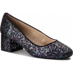 Półbuty UNISA - Kumer F18 Gl Petrol Glitter Black Ksde. Fioletowe półbuty damskie skórzane marki Unisa, na obcasie. W wyprzedaży za 289,00 zł.
